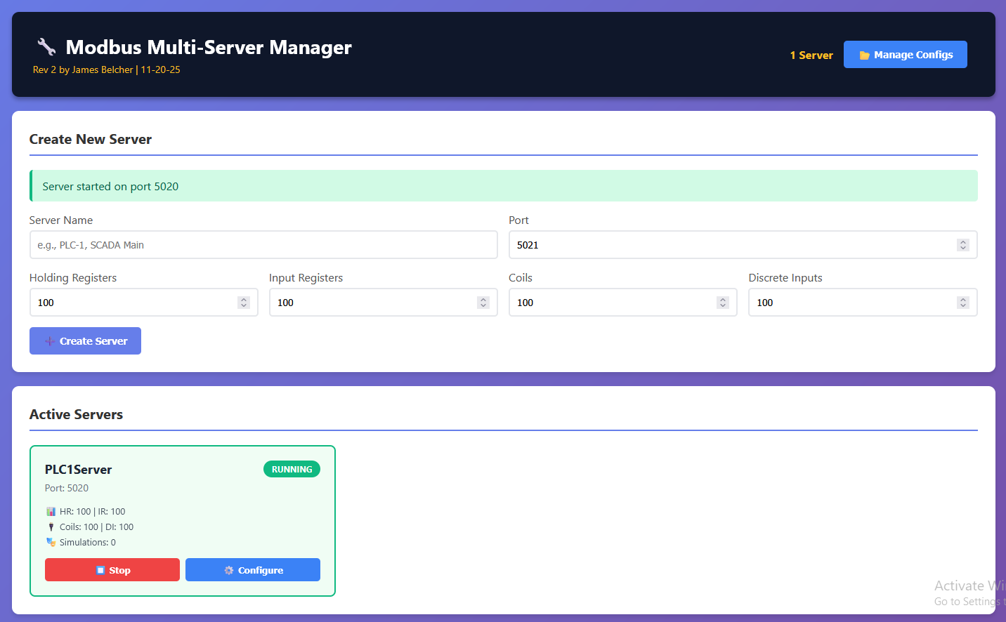 Modbus Client Manager