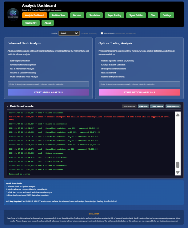Analysis Dashboard
